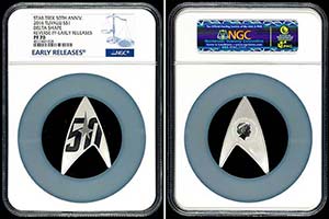 Tuvalu 2 Dollars, 2016, Star Trek-Delta ... 