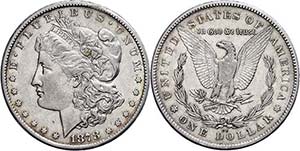 Coins USA Dollar, silver, 1878, morgan ... 