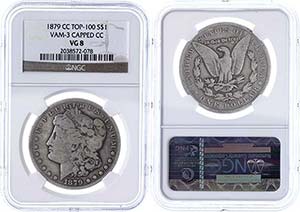 Coins USA Dollar, silver, 1879, morgan ... 