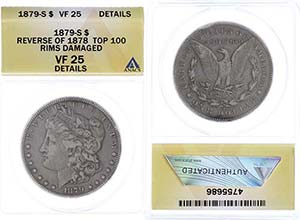 Coins USA Dollar, silver, 1879, morgan ... 