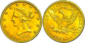 Coins USA 10 Dollars, 1881, Philadelphia, ... 