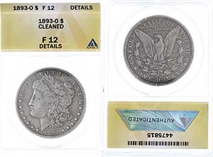 Coins USA Dollar, silver, 1893, morgan ... 
