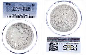 Coins USA Dollar, silver, 1894, morgan ... 