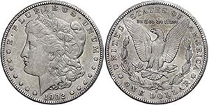Coins USA Dollar, silver, 1902, morgan ... 