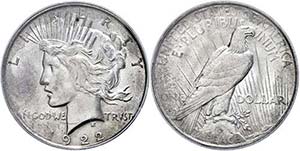 Coins USA 1 Dollar, 1922, D, in Slab the ... 