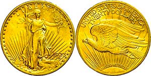 Coins USA 20 Dollars, Gold, 1923, ... 