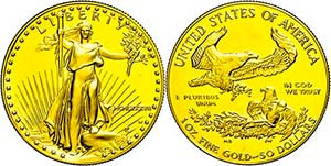 Coins USA 1 oz, Gold, 1987, American eagle, ... 