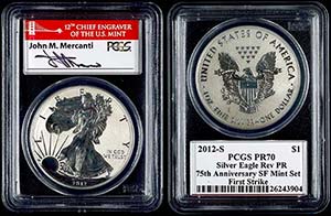 Coins USA Dollar, 2012, S, Silver eagle, in ... 
