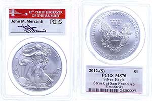Coins USA Dollar, 2012, Silver eagle, in ... 