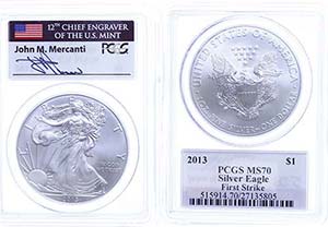 Coins USA 1 Dollar, 2013, Silver eagle, in ... 