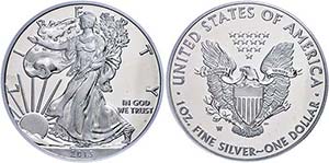 Coins USA Dollar, 2013, W, Silver eagle, in ... 