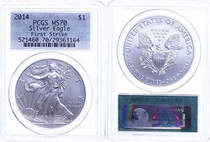 Coins USA Dollar, 2014, Silver eagle, in ... 