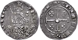 Zypern Groschen (4,55g), o.J. (1285-1324), ... 