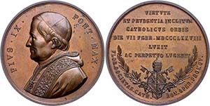 Medaillen Ausland vor 1900 Vatikan, Pius ... 