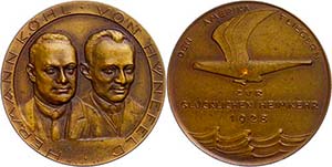 Medallions Germany after 1900 Flight, bronze ... 