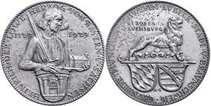 Medallions Germany after 1900 Babbitt medal ... 