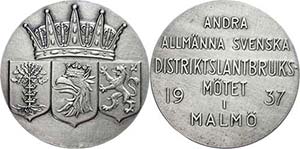 Medallions Foreign after 1900 Sweden, silver ... 