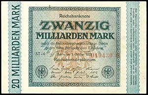 Deutsche Reichsbanknoten 1874-1945 Inflation ... 