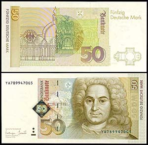 Geldscheine Deutsche Bundesbank 50 Deutsche ... 
