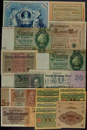 Collections of Paper Money German Reich / ... 