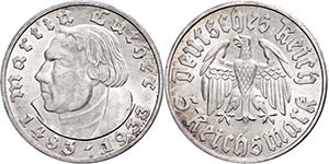 Münzen Drittes Reich 5 Reichsmark, 1933, F, ... 