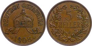 Coins German Colonies German East Africa ... 