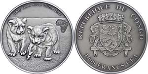 Republic of the Congo 1.000 Franc, 2013, ... 
