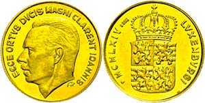 Luxemburg Goldmedaille (20 Francs), 1964, ... 
