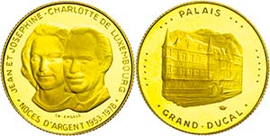 Luxemburg Goldmedaille (40 Francs), 1978, ... 