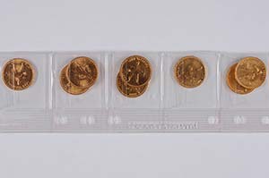 Sammlungen Goldmünzen RUSSLAND, 8 x 10 ... 