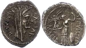 Coins Roman Republic  P. Sepullius Macer, ... 