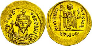 Coins Byzantium  Phocas, 602-610, solidus ... 