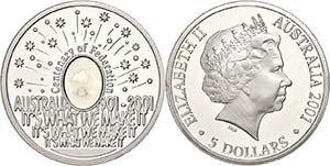 Australien  5 Dollars, 2001, hundertsten ... 