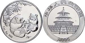 Peoples Republic of China  10 Yuan, silver, ... 