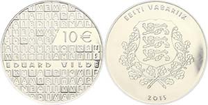 Estonia  10 Euro, 2015, Eduward Vilde, in ... 