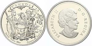Canada  1 Dollar, 2013, 250 years end of the ... 