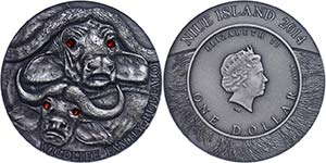 Niue  1 Dollar, 2014, Buffalo, 1 oz silver, ... 