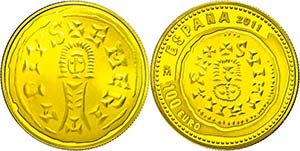 Spain  100 Euro, Gold, 2011, Visigoths, Fb. ... 