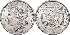 Coins USA  1 Dollar, 1882, New orleans, KM ... 