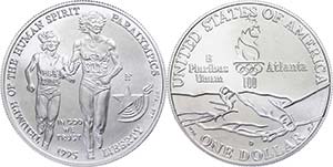 USA  1 Dollar, Silber, 1995, XXVI. ... 