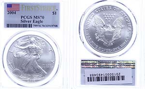 USA  1 Dollar, 2004, in Slab der PCGS mit ... 