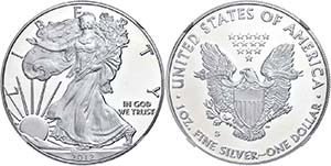 Coins USA  1 Dollar, 2012, S, Silver eagle, ... 