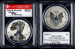 Coins USA  1 Dollar, 2012, S, Silver eagle, ... 