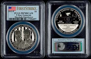 Coins USA  1 Dollar, 2013, P, 5 Common ... 