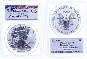 USA  Dollar, 2013, W, Silver Eagle, in Slab ... 