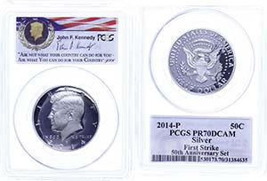 Coins USA  1 / 2 Dollar, 2014, P, Kennedy, ... 