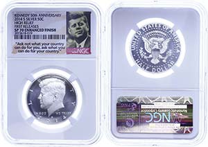 USA  1/2 Dollar, 2014, S, Kennedy, in Slab ... 