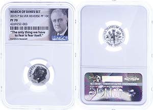 USA  10 Cents, 2015, P, March of Dimes Set, ... 