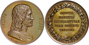 Medallions Foreign before 1900  Bronze medal ... 