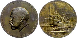 Medallions Germany after 1900  Bronze medal ... 